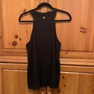 Black sleeveless top which is fully lined! Worn once! Excellent condition